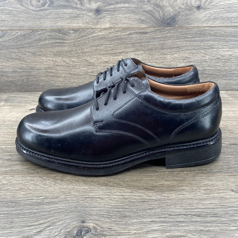 Covington Mens Black Leather Lined Oxford Dress Shoes Size 10 M